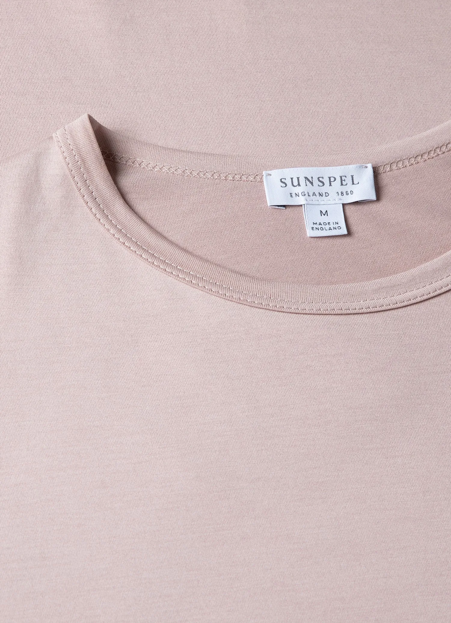 Men's Classic T-shirt in Pale Pink sold by Sunspel product image thumbnail 4