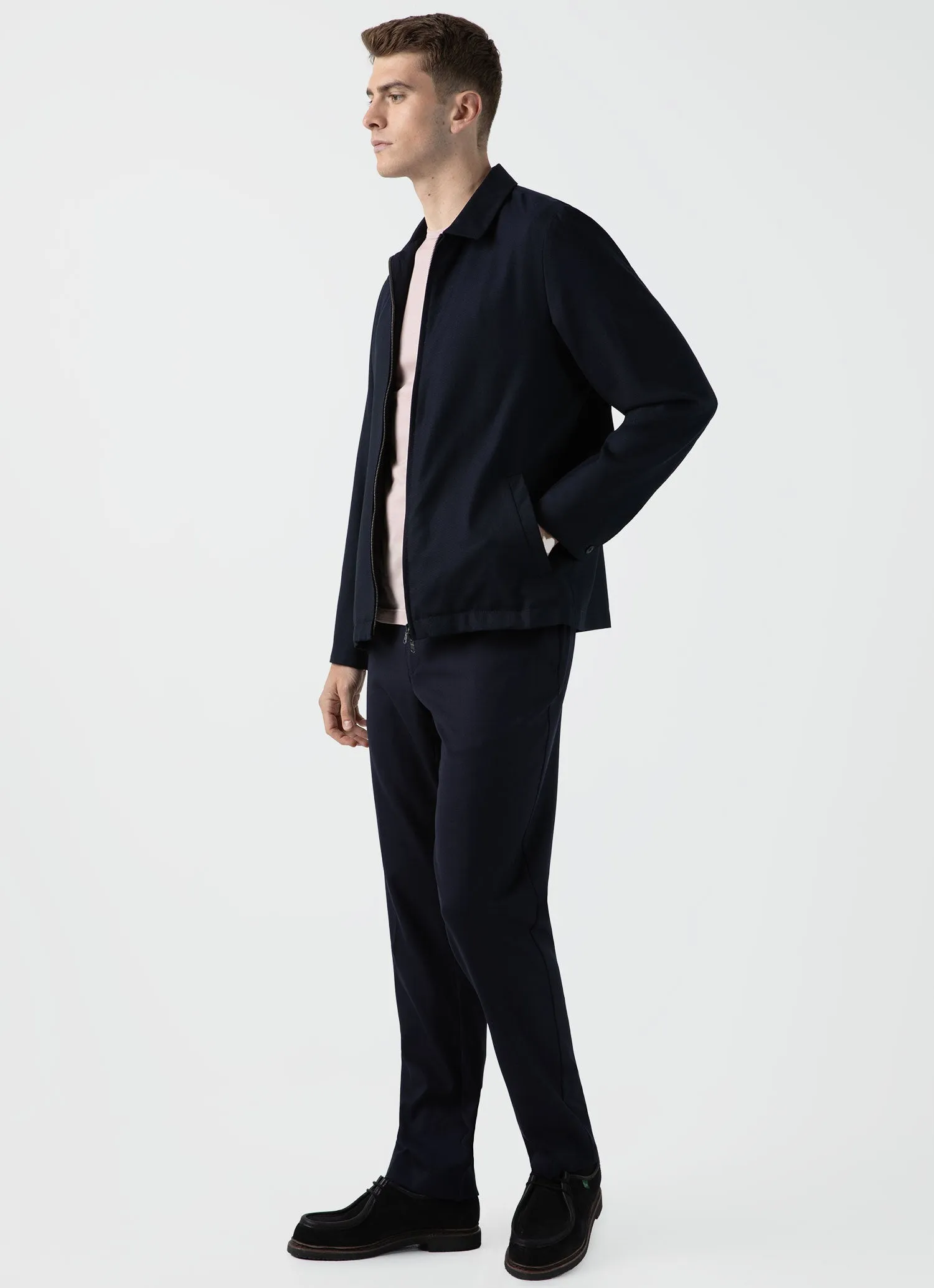 Men's Classic T-shirt in Pale Pink sold by Sunspel product image thumbnail 3