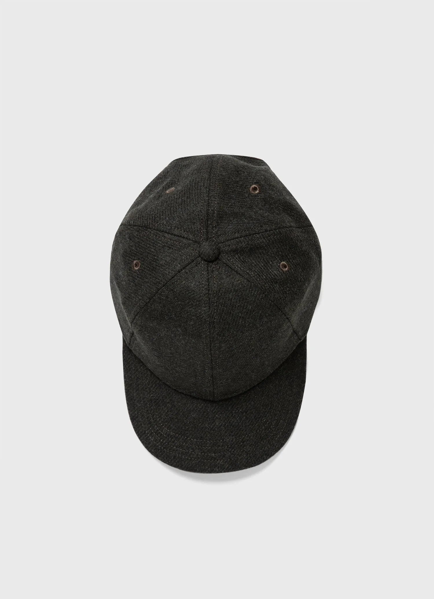 Men's Wool Twill Cap in Drill Green sold by Sunspel product image thumbnail 2