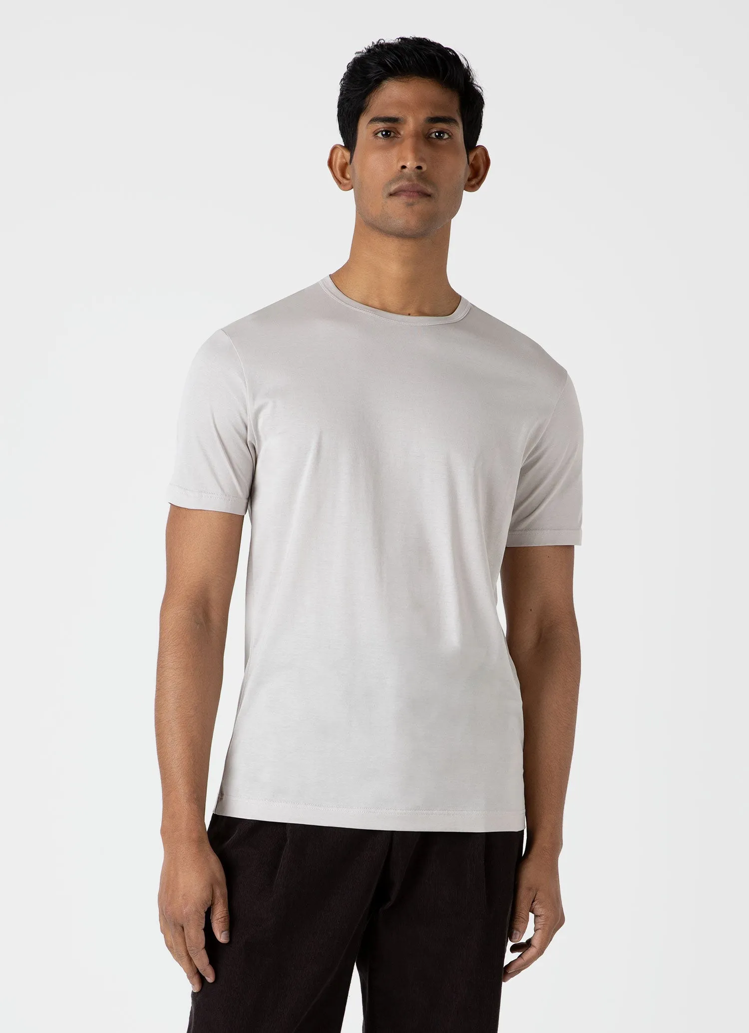 Men's Classic T-shirt in Putty sold by Sunspel product image thumbnail 2