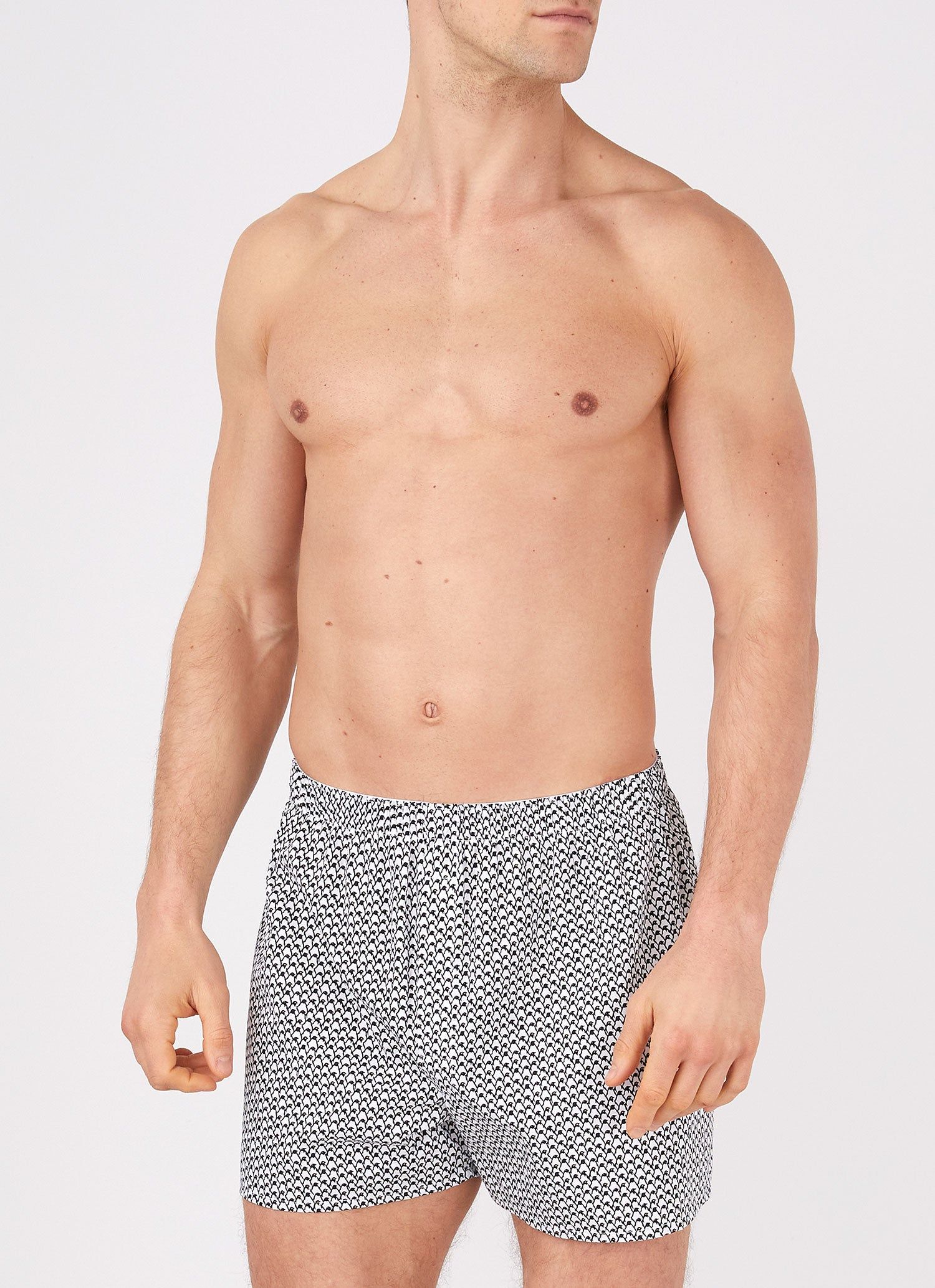 Men's Classic Boxer Shorts in Penguin sold by Sunspel product image thumbnail 2