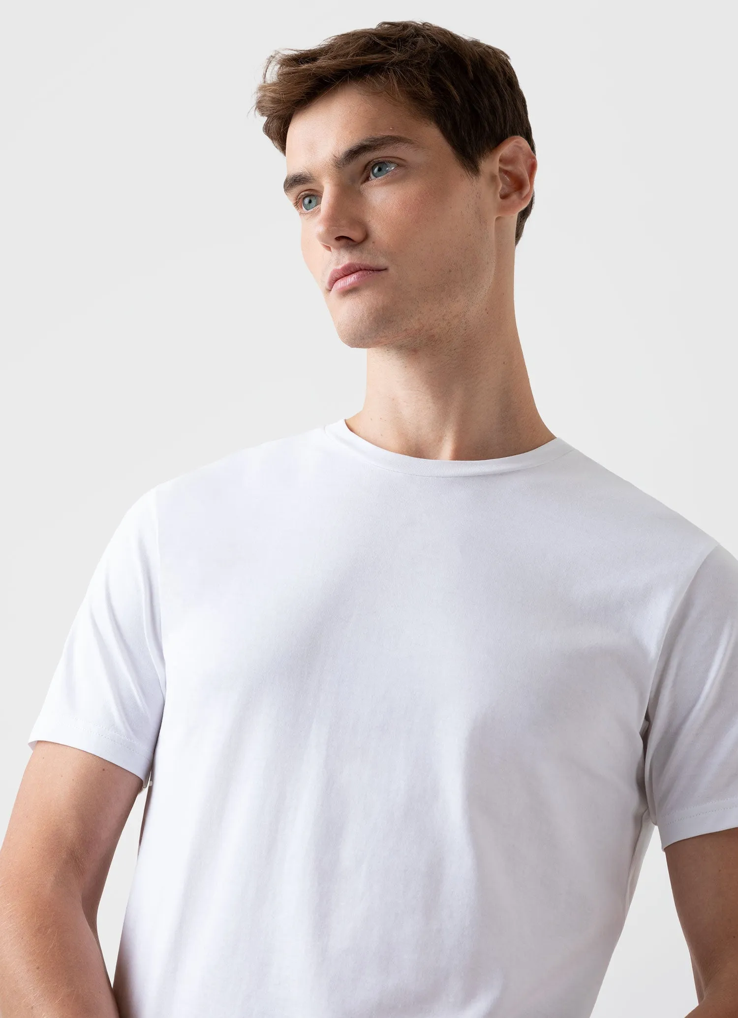 Men's Riviera T-shirt in White sold by Sunspel product image thumbnail 2