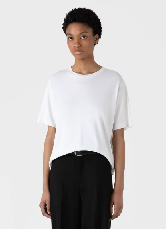 ゆったりフィット感♪Cecilie Bahnsen GOLDIE Tシャツ ホワイト お洒落見えする、カットソーコレクション。＜注目のCecilie