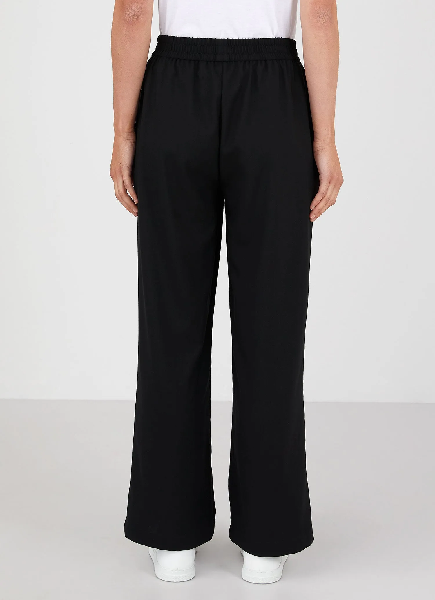 Women's Wide Leg Trouser in Black sold by Sunspel product image thumbnail 3