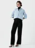 Women's Cotton Shirt in Light Blue/White sold by Sunspel