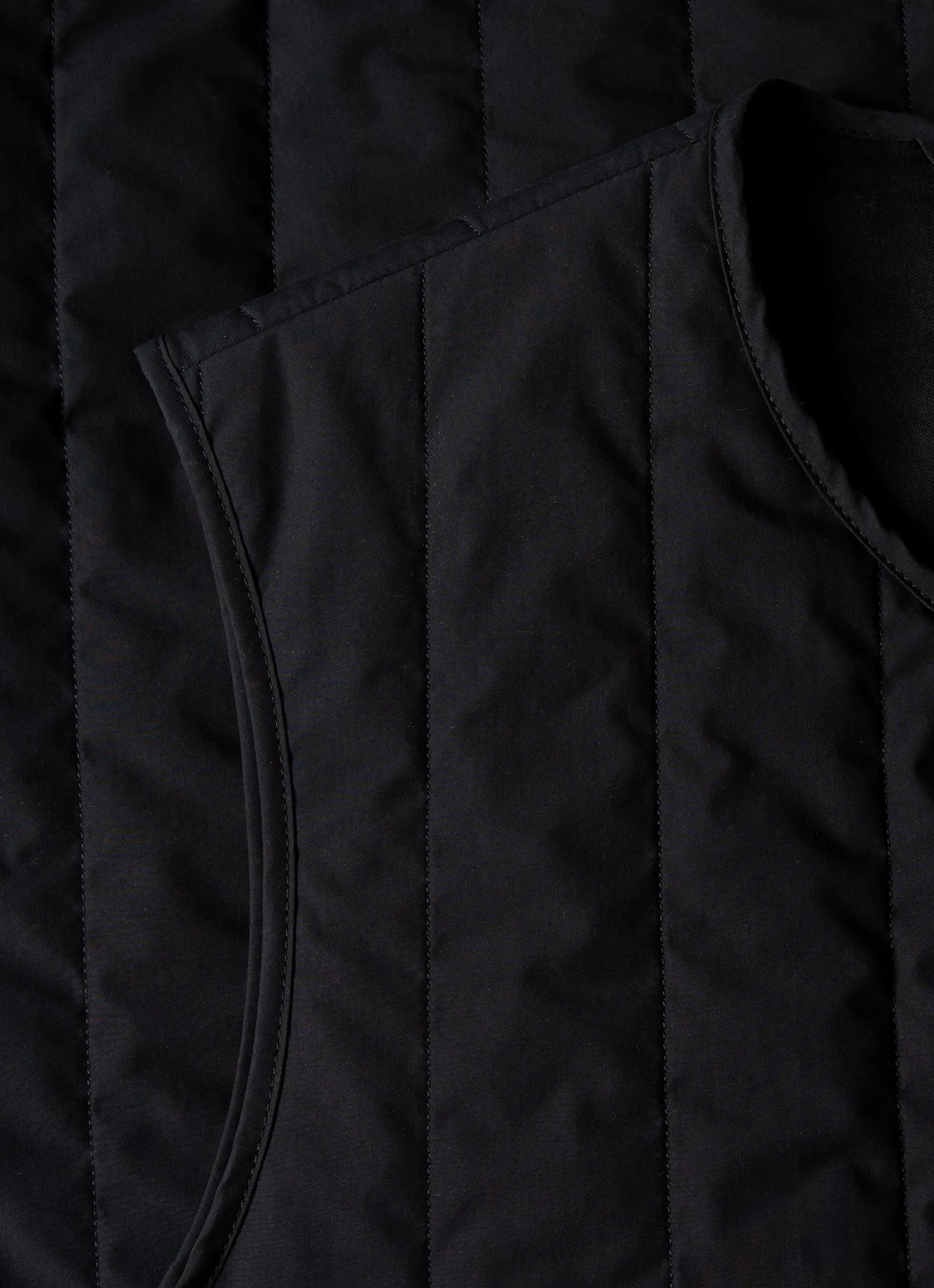 Men's Quilted Liner Gilet in Black sold by Sunspel product image thumbnail 4