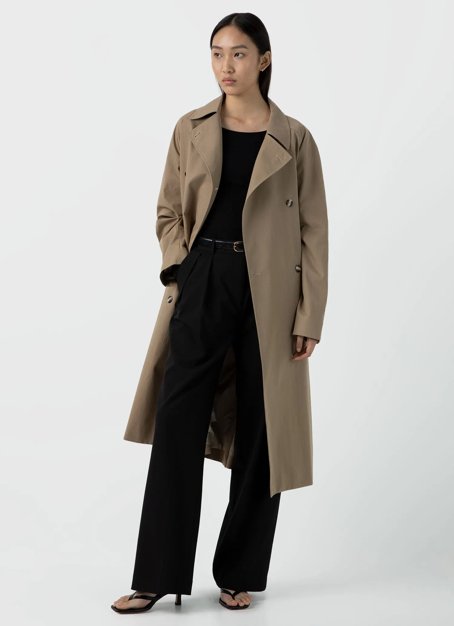 Women's Scoop Back Top in Black sold by Sunspel product image thumbnail 3