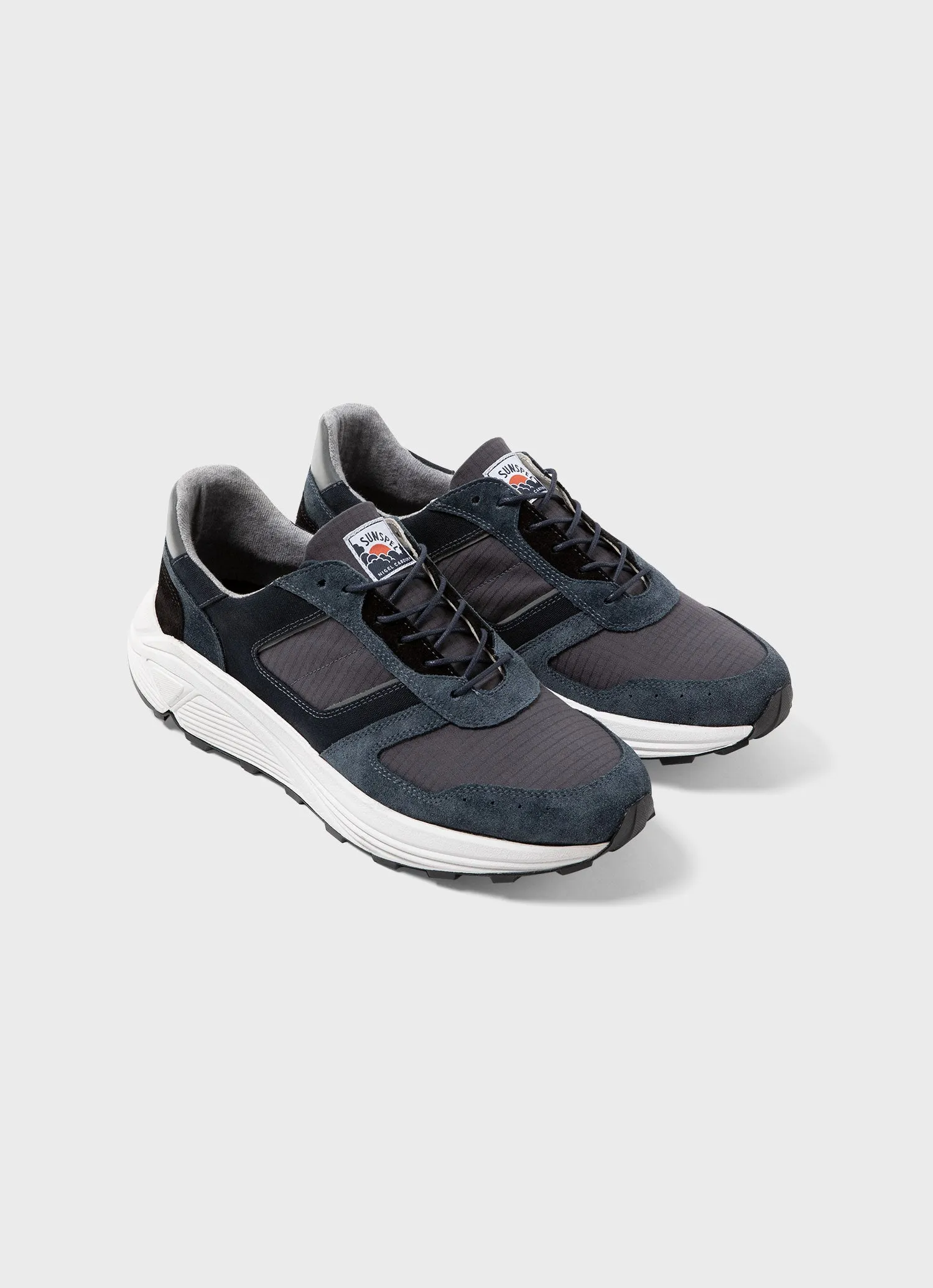Men's Sunspel x Nigel Cabourn Sneaker in Navy sold by Sunspel product image thumbnail 3