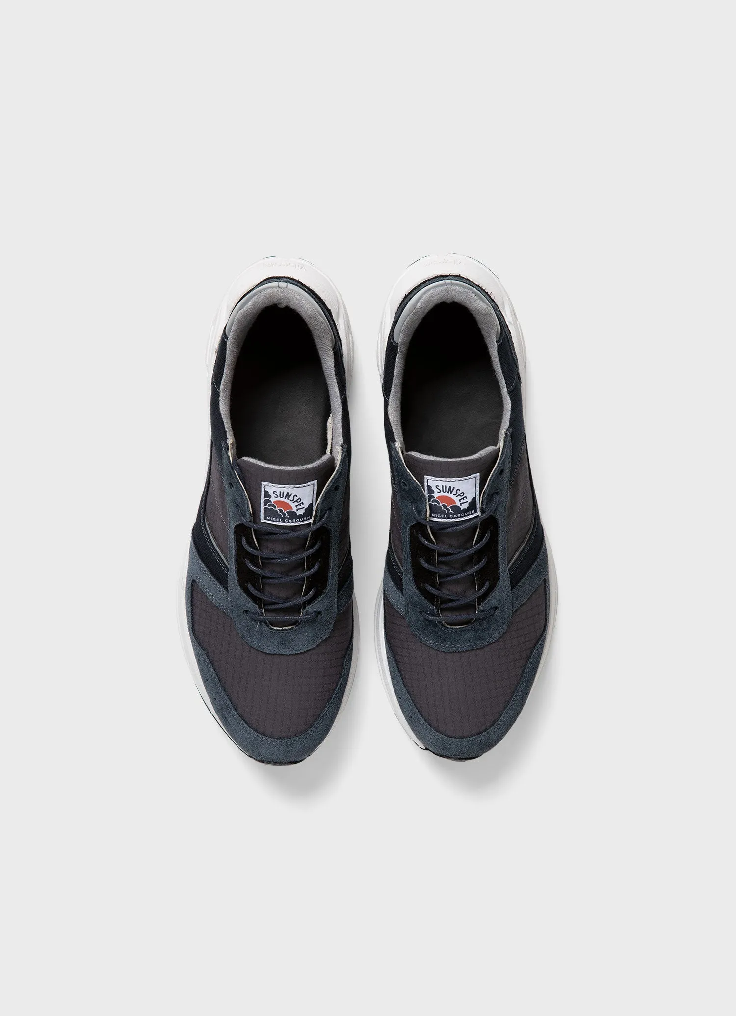 Men's Sunspel x Nigel Cabourn Sneaker in Navy sold by Sunspel product image thumbnail 4