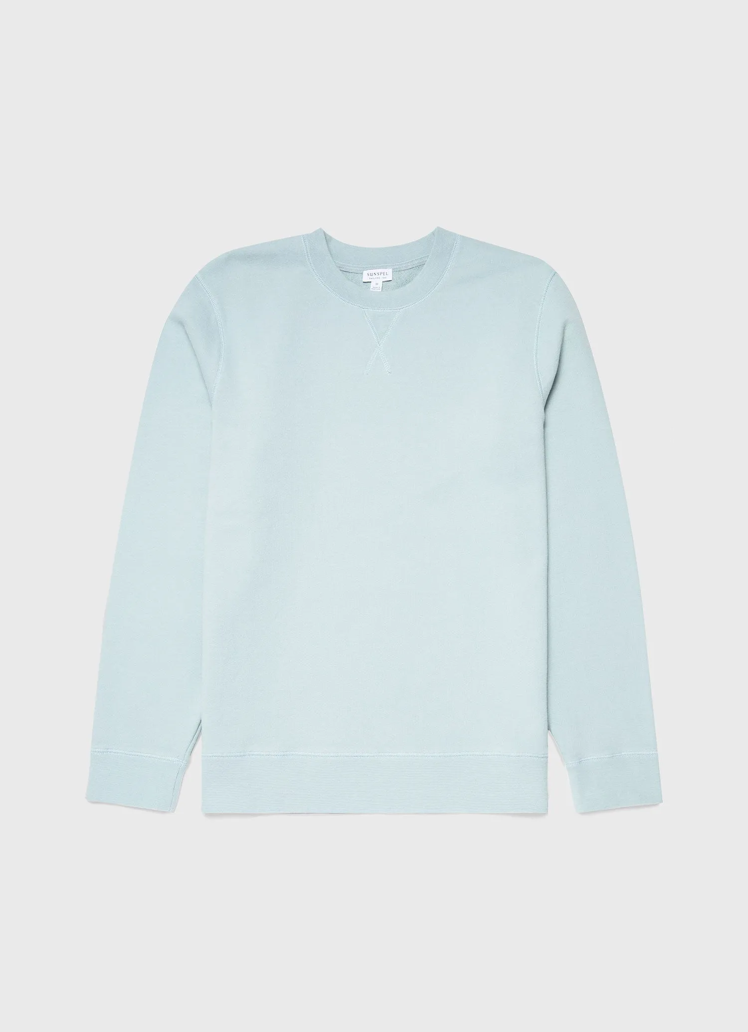 Men's Loopback Sweatshirt in Blue Sage sold by Sunspel