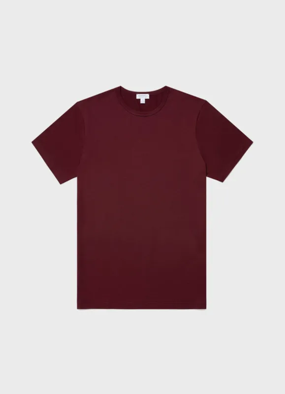 Men's Classic T-shirt in Vino sold by Sunspel