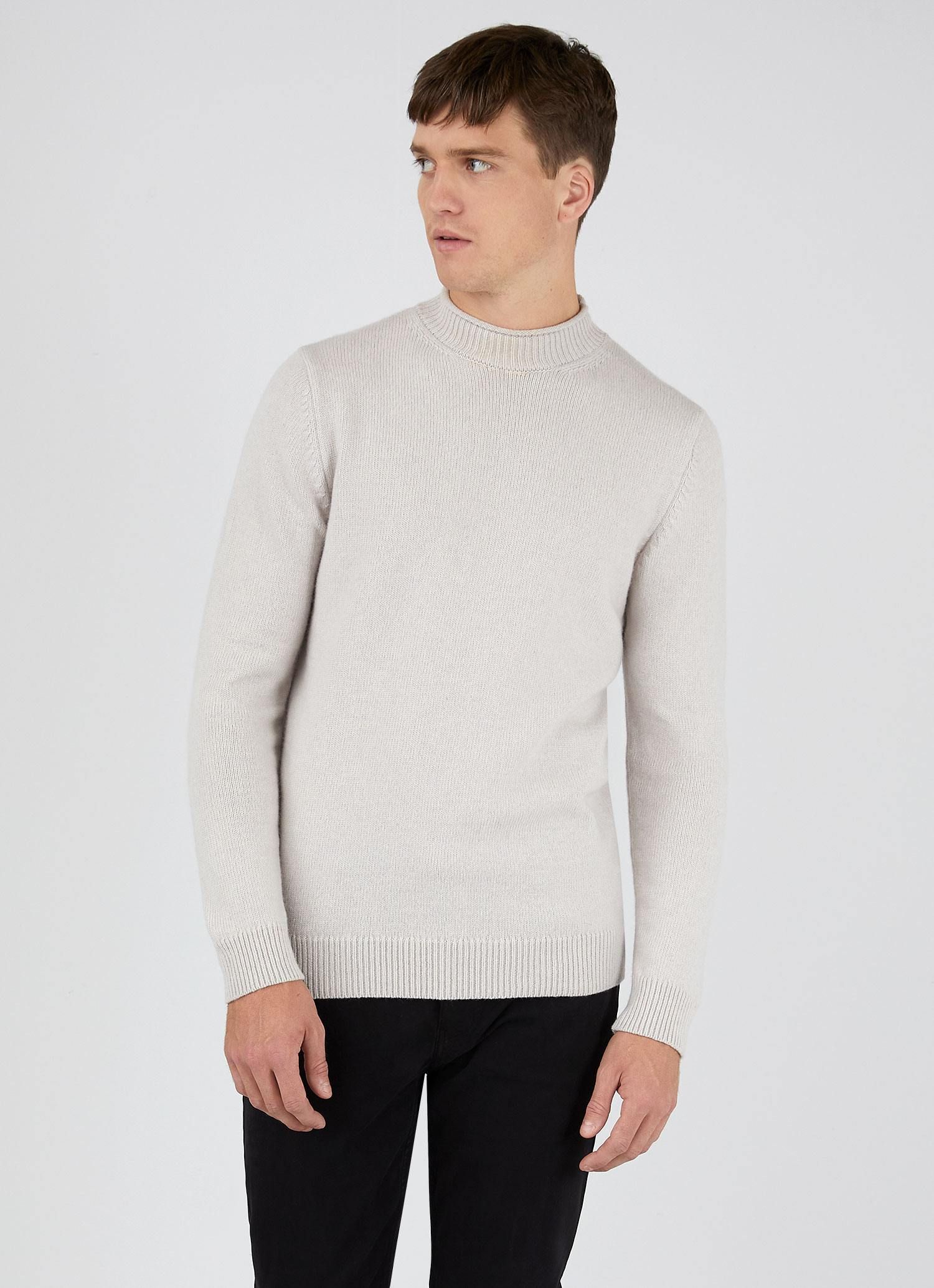 Men's Fisherman Jumper in Chalk sold by Sunspel product image thumbnail 2