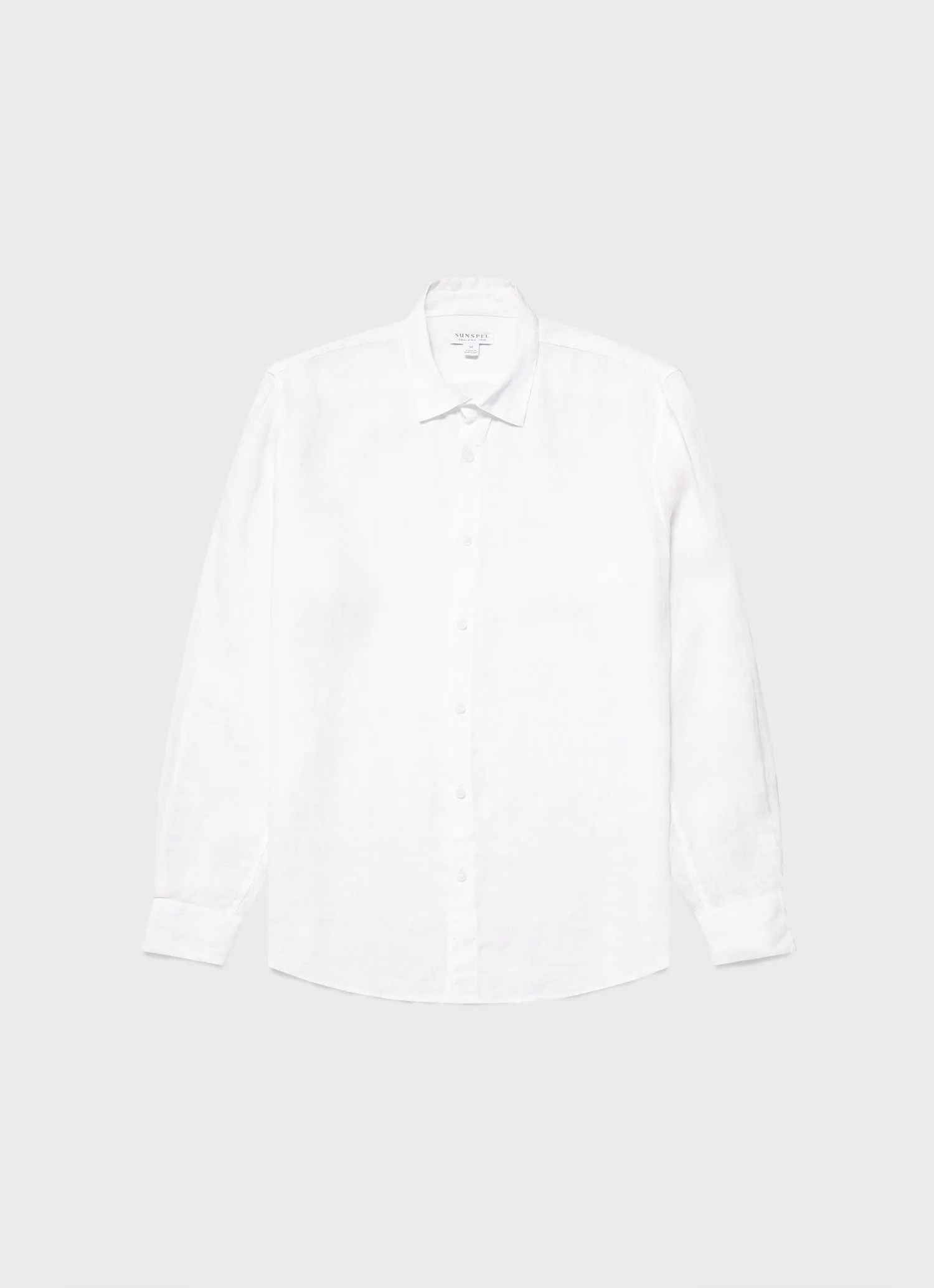 Men's Linen Shirt in White sold by Sunspel