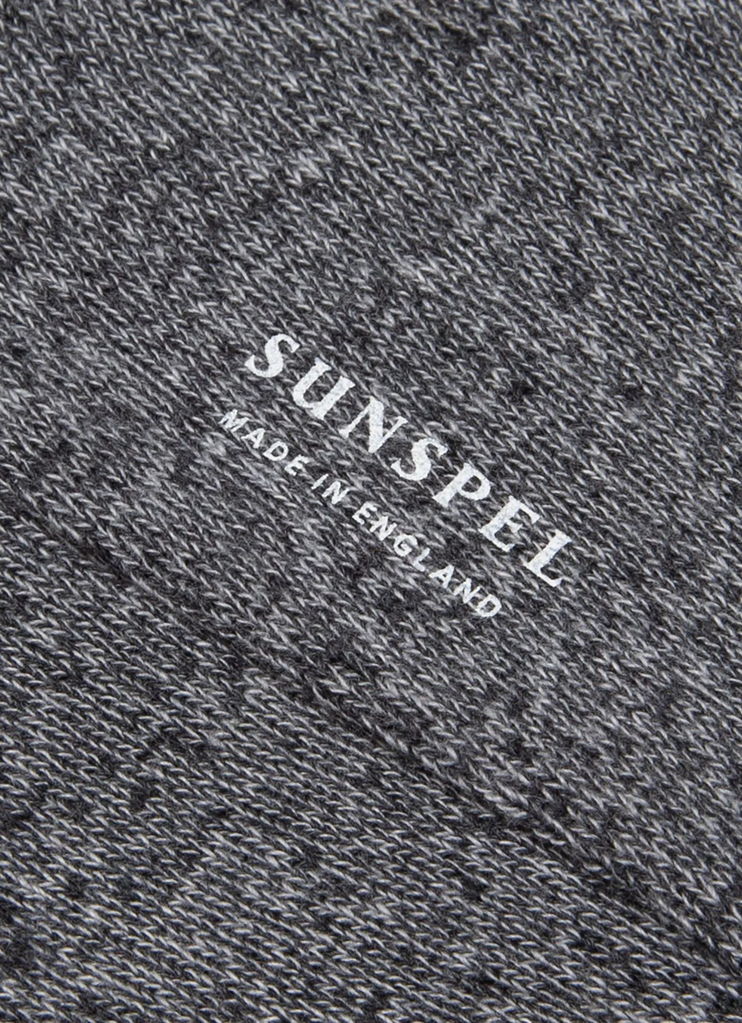 Men's Cotton Socks in Grey Marl Twist sold by Sunspel product image thumbnail 2