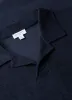 Men's Towelling Polo Shirt in Navy sold by Sunspel