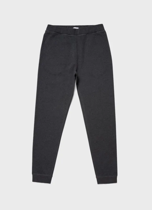 Men's Loopback Sweatpants in Anthracite Melange sold by Sunspel