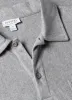 Men's Riviera Polo Shirt in Grey Melange sold by Sunspel