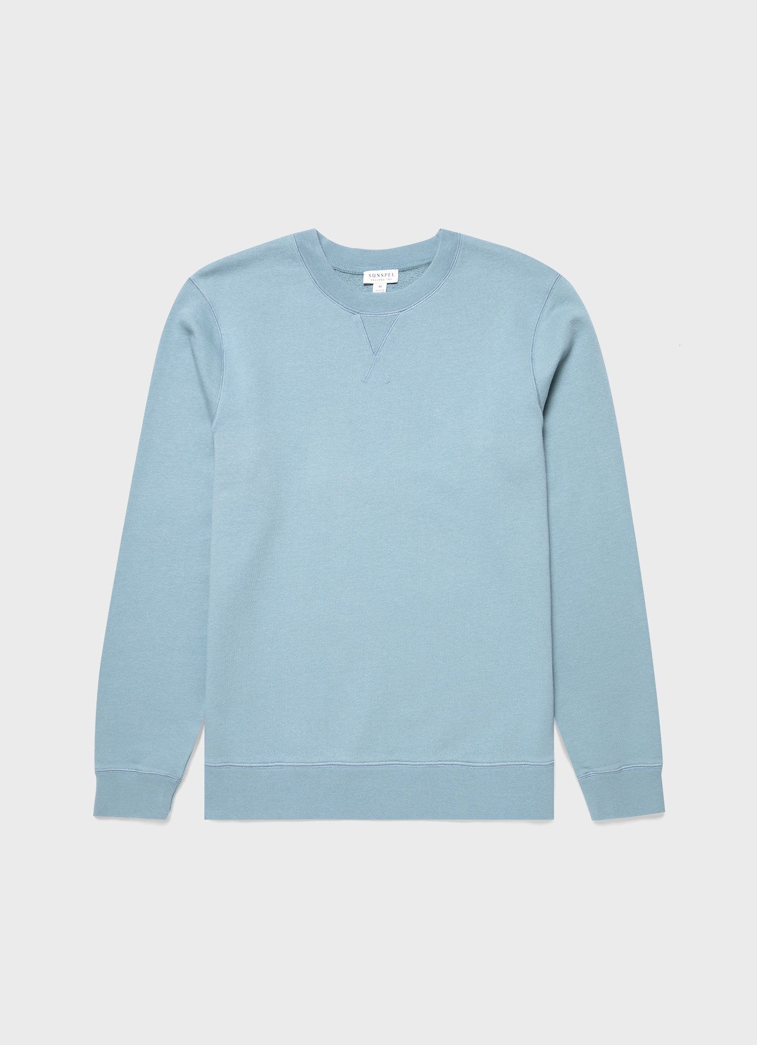 Men's Loopback Sweatshirt in Storm Blue sold by Sunspel