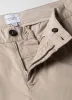 Men's Regular Fit Stretch Chino in Light Stone sold by Sunspel