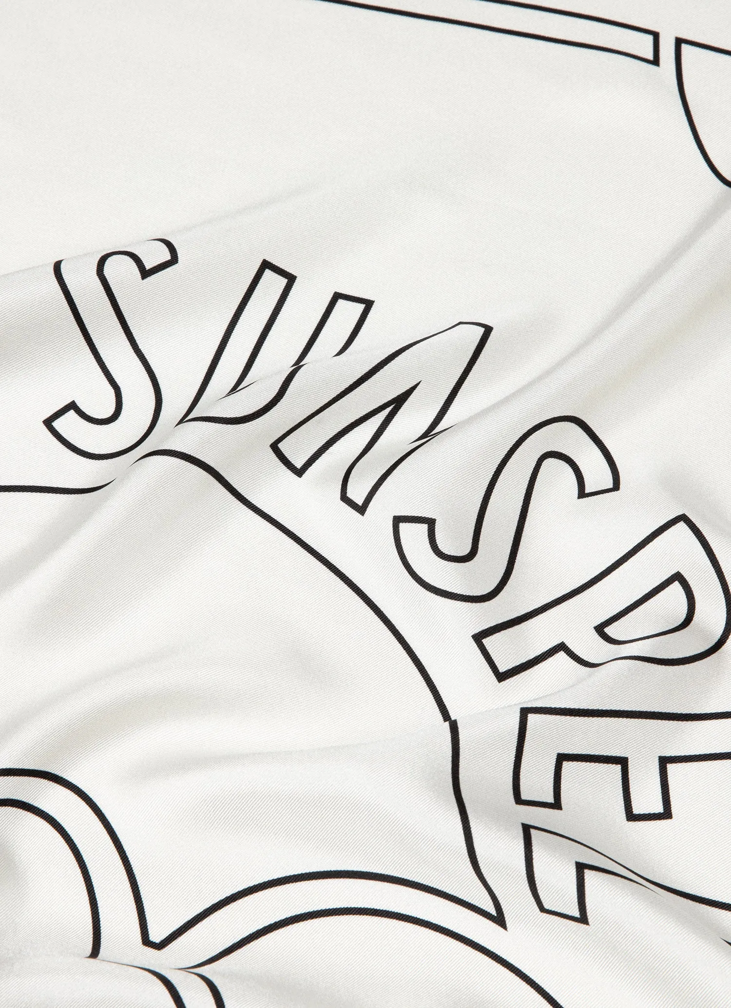 Linear Archive Print Silk Scarf in Ecru sold by Sunspel product image thumbnail 2