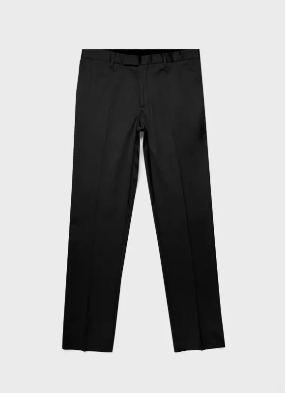 Men's Paul Weller Trouser in Black made by Sunspel