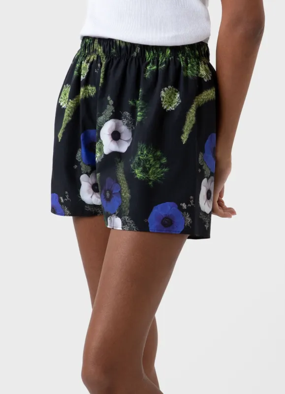Women's Charlotte Gosch Boxer in Sea Moss sold by Sunspel