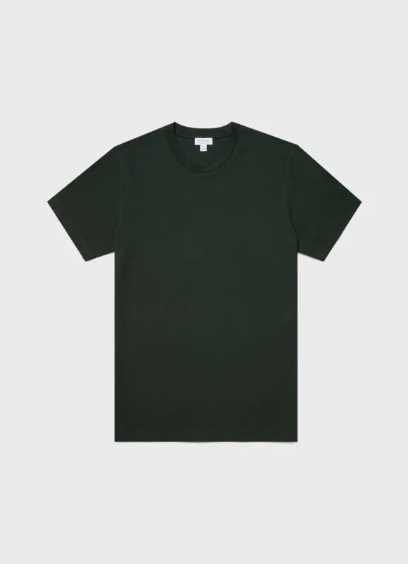 Men's Riviera T-shirt in Seaweed sold by Sunspel