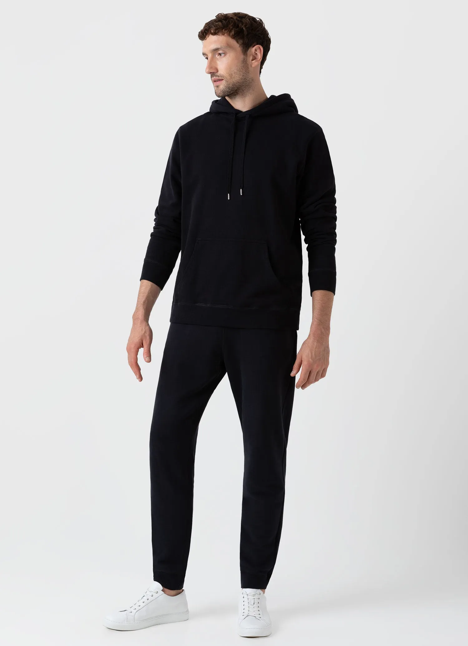 Men's Loopback Sweatpants in Black sold by Sunspel product image thumbnail 2