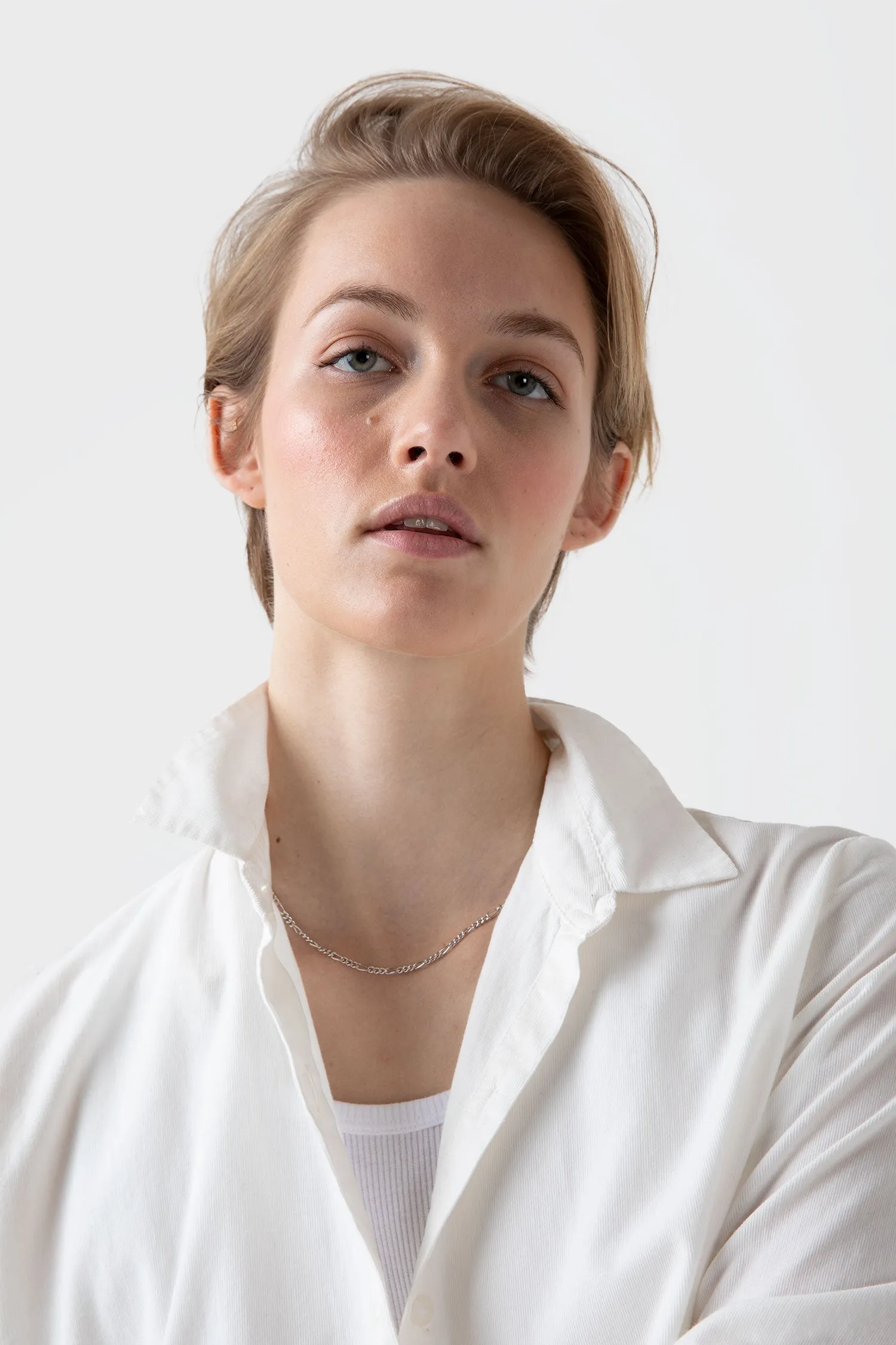 Women's Corduroy Shirt in Ecru sold by Sunspel product image thumbnail 2