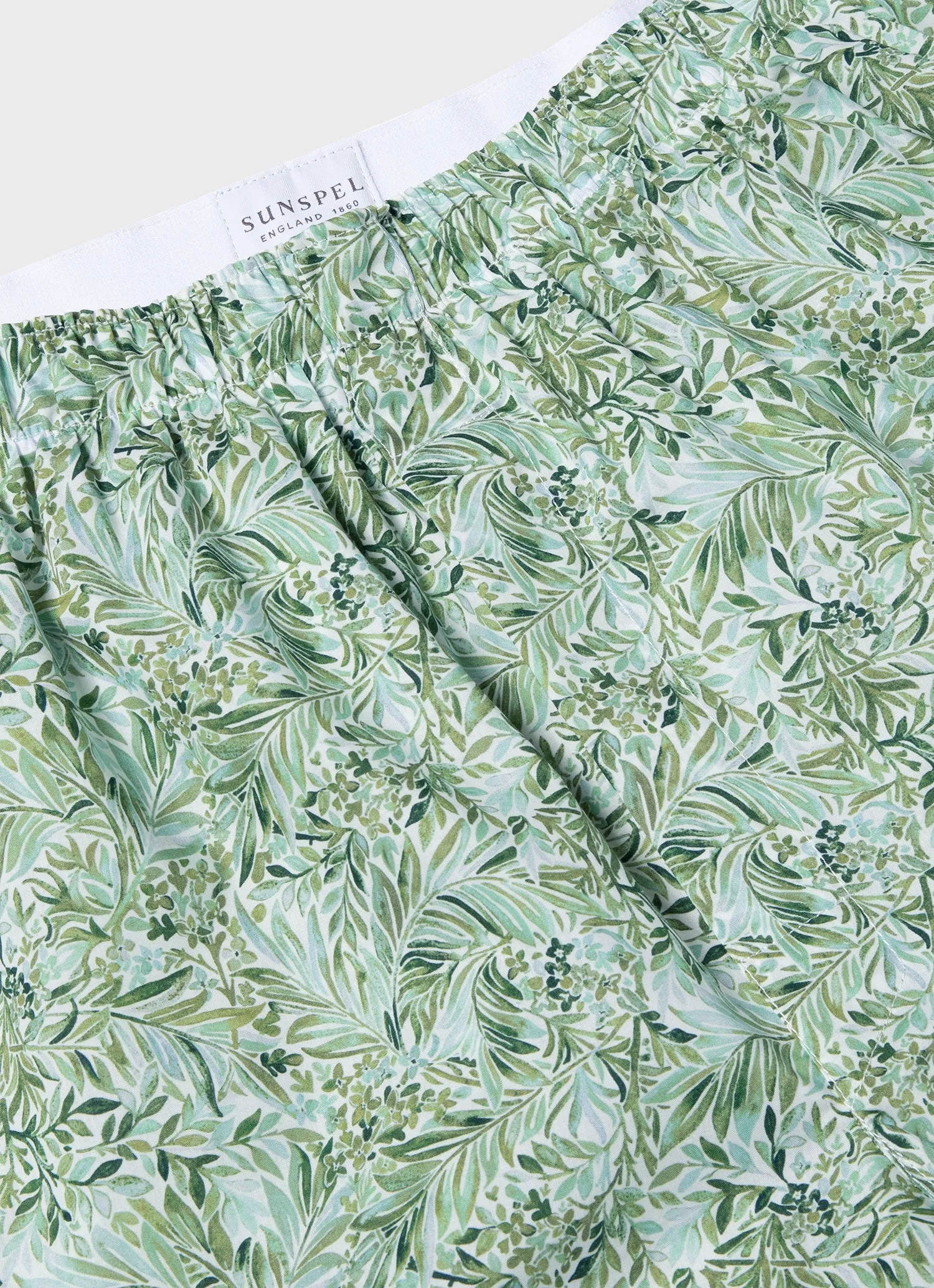 Men's Classic Boxer Shorts in Liberty Fabric in Green Garden sold by Sunspel product image thumbnail 4