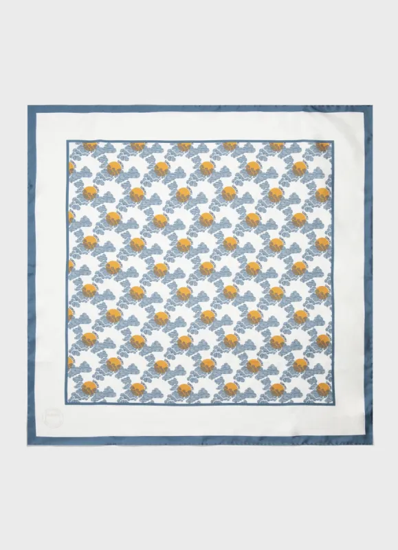 Women's Silk Scarf in Sunny Spells Print sold by Sunspel