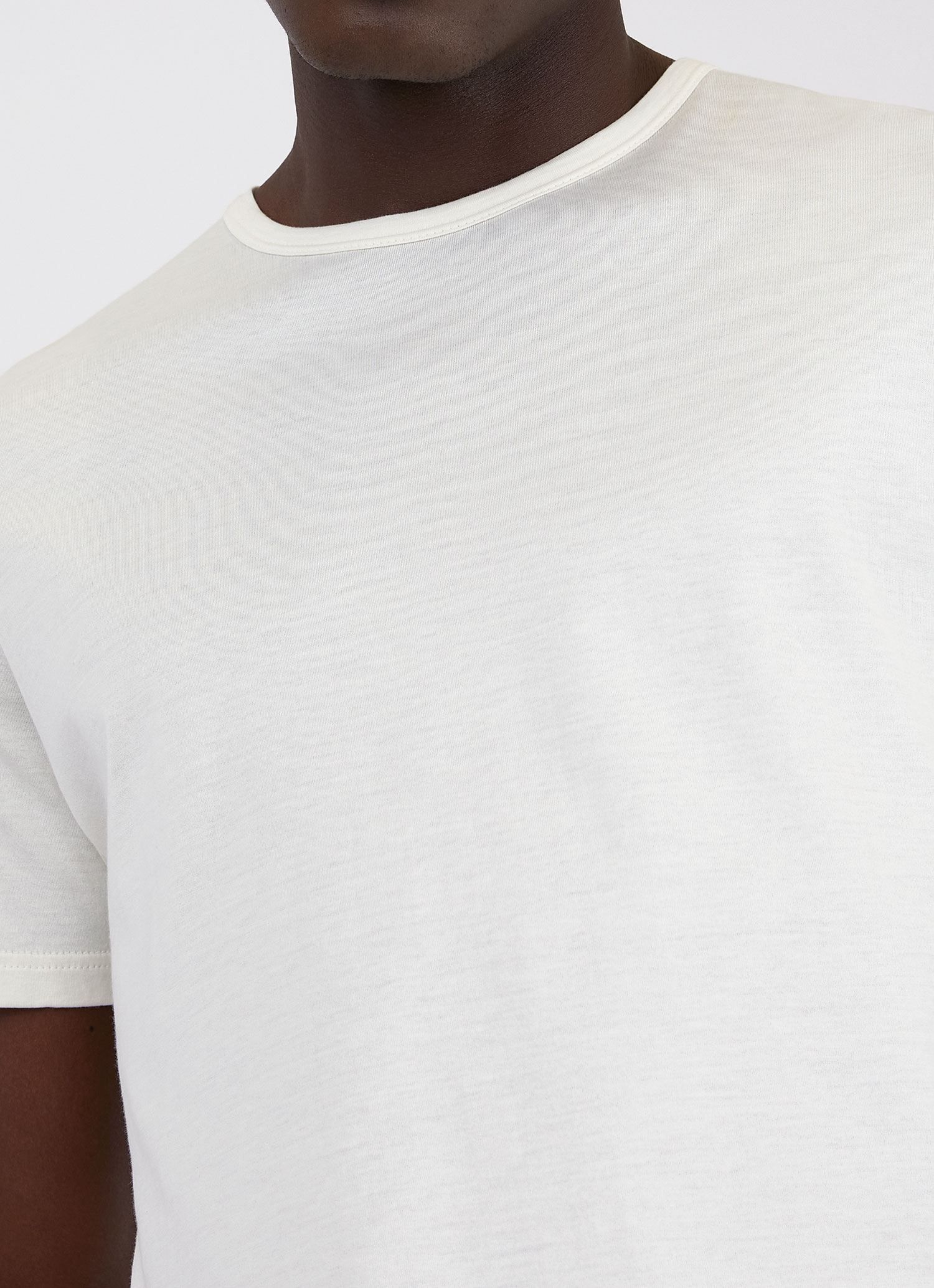 Men's Classic T-shirt in Archive White sold by Sunspel product image thumbnail 5