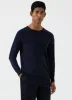 Men's Sea Island Cashmere Crew Neck Jumper in Navy sold by Sunspel