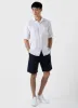 Men's Short Sleeve Linen Shirt in White sold by Sunspel