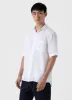 Men's Short Sleeve Linen Shirt in White sold by Sunspel