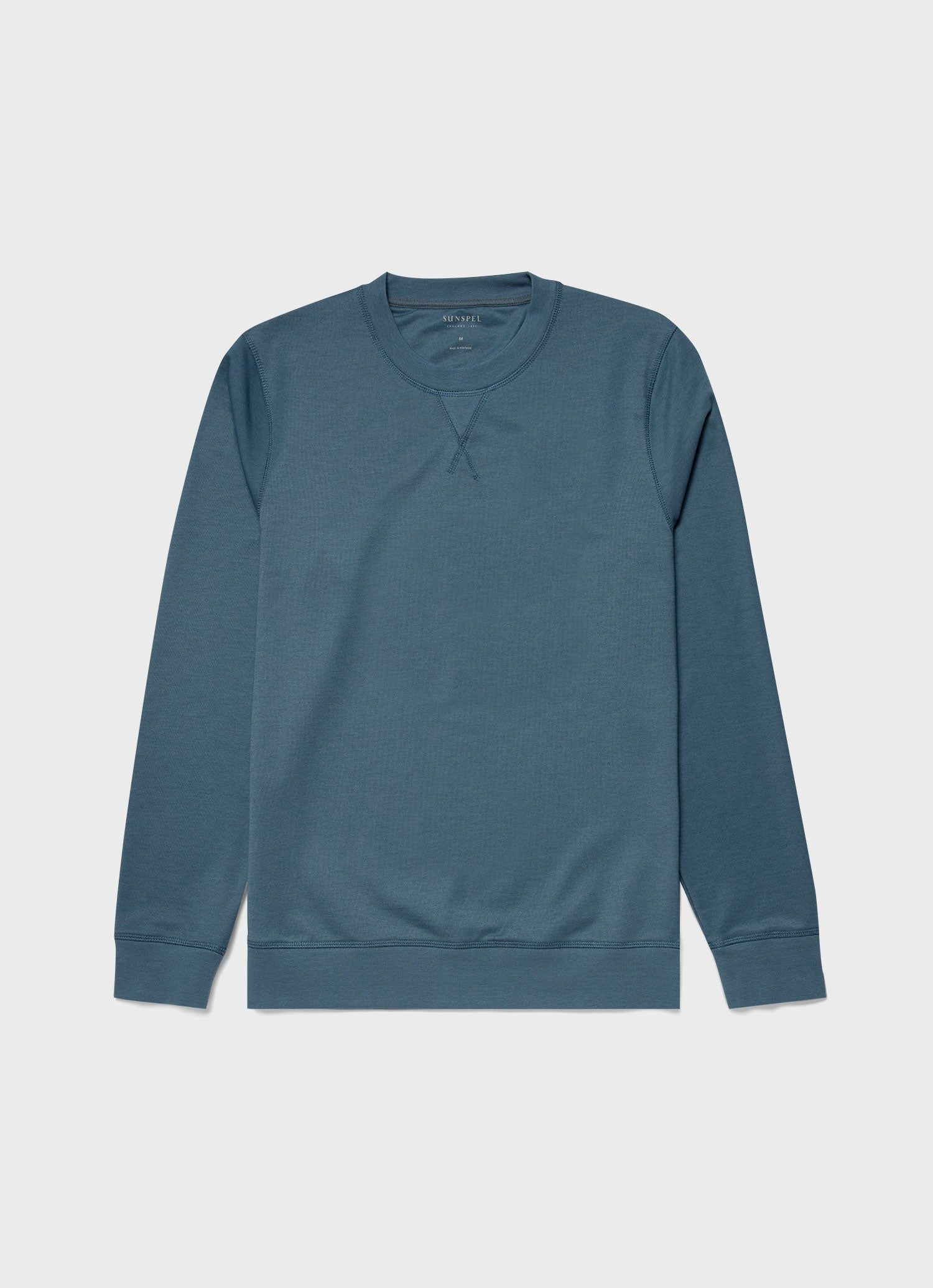 Men's DriRelease Active Swearshirt in Dark Petrol sold by Sunspel