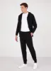 Men's Merino Zip Hoodie in Black sold by Sunspel