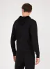 Men's Merino Zip Hoodie in Black sold by Sunspel