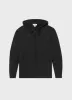 Men's Merino Zip Hoodie in Black sold by Sunspel