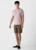 Men's Riviera T‑shirt in Shell Pink sold by Sunspel