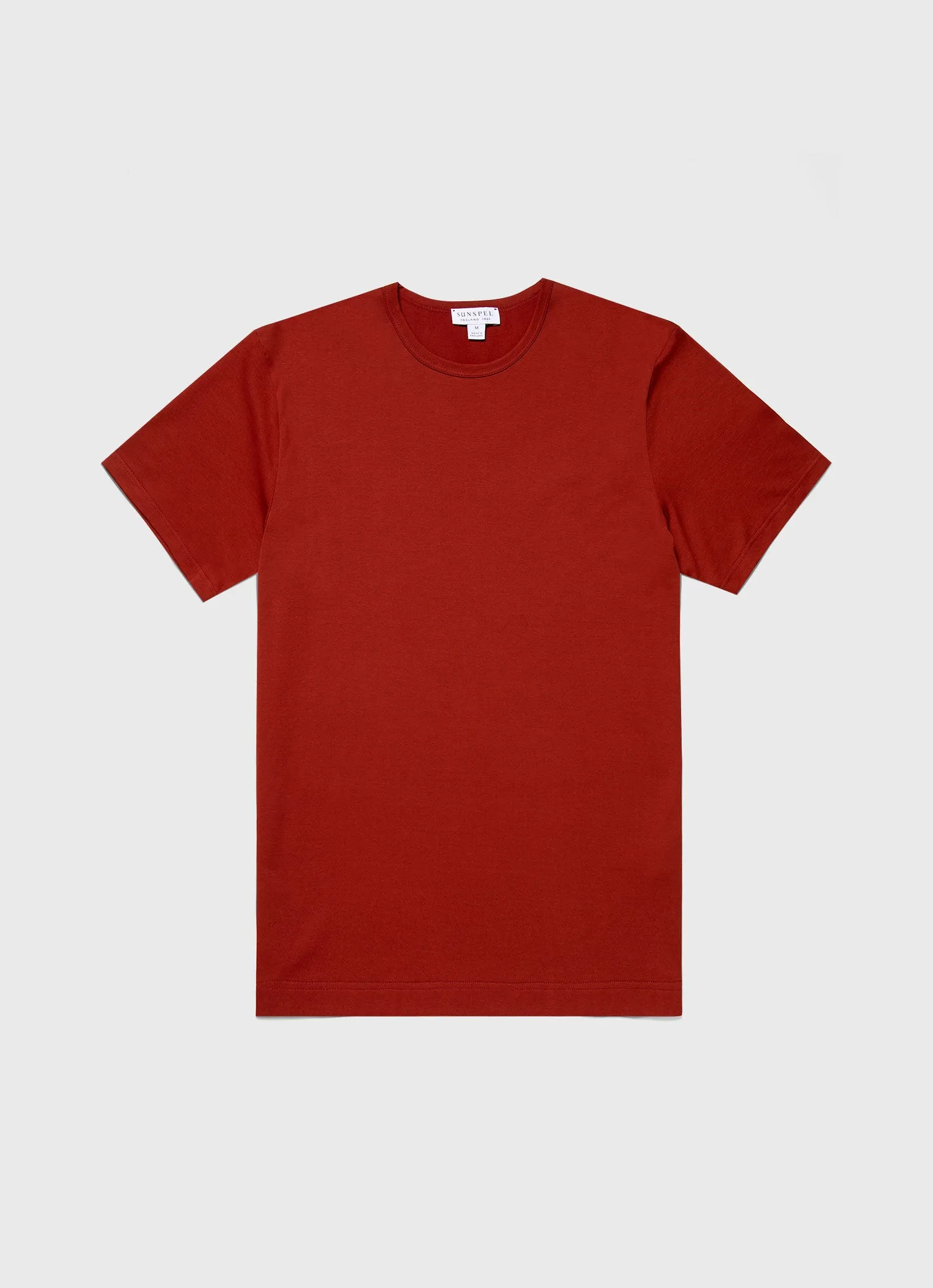 Men's Classic T-shirt in Rust sold by Sunspel