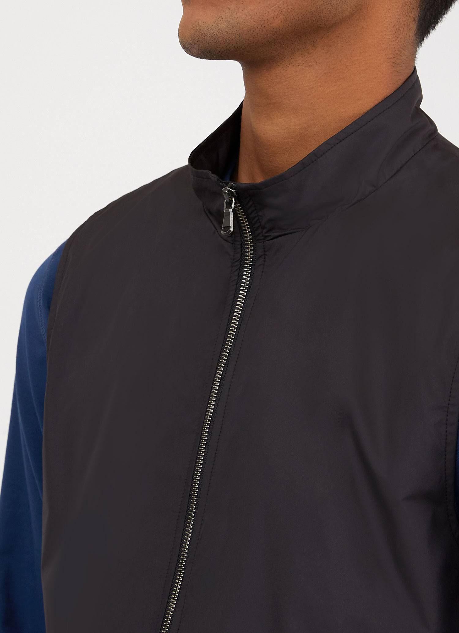 Men's Active Gilet in Black sold by Sunspel product image thumbnail 5