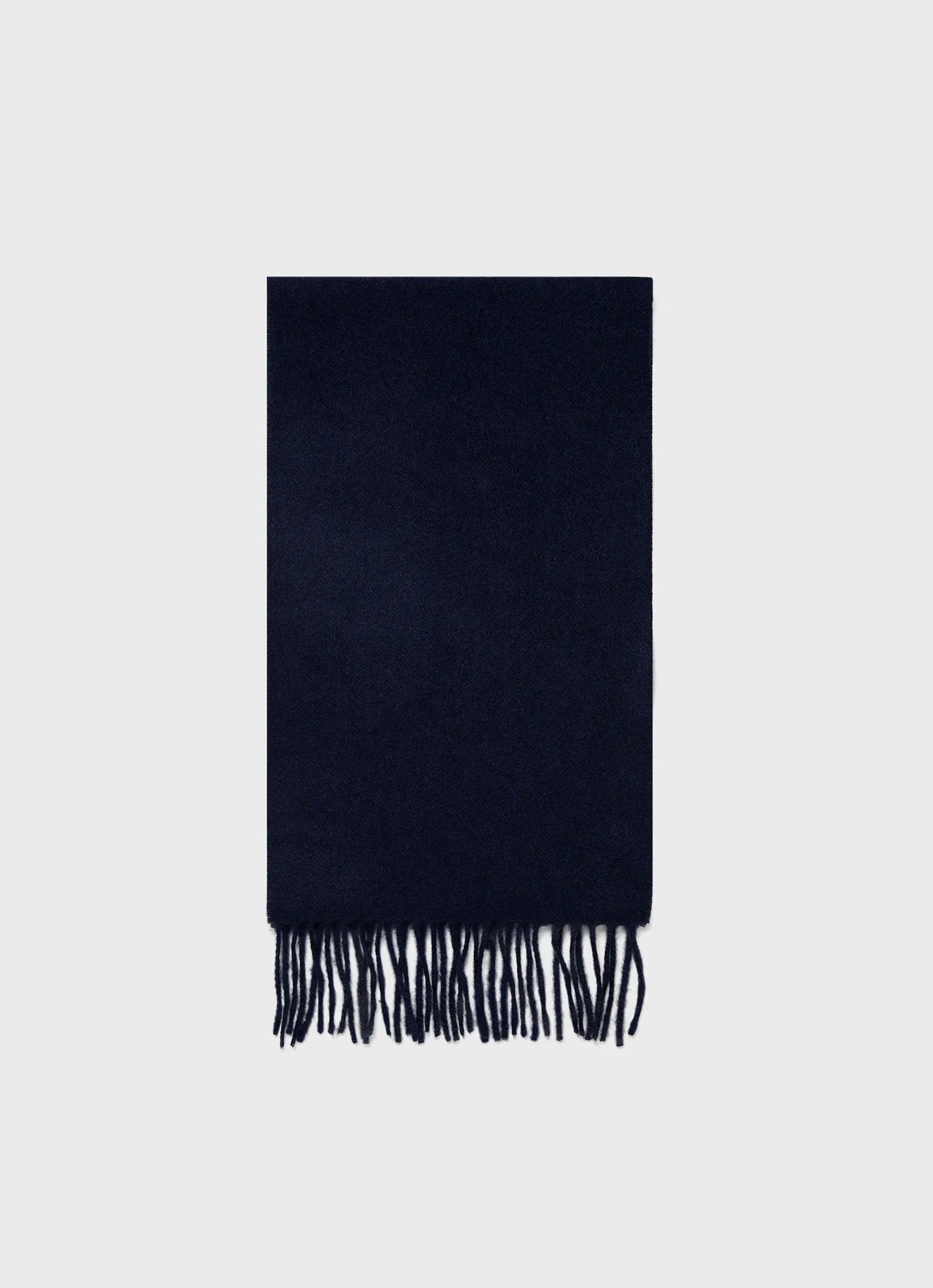 Cashmere Woven Scarf in Navy sold by Sunspel