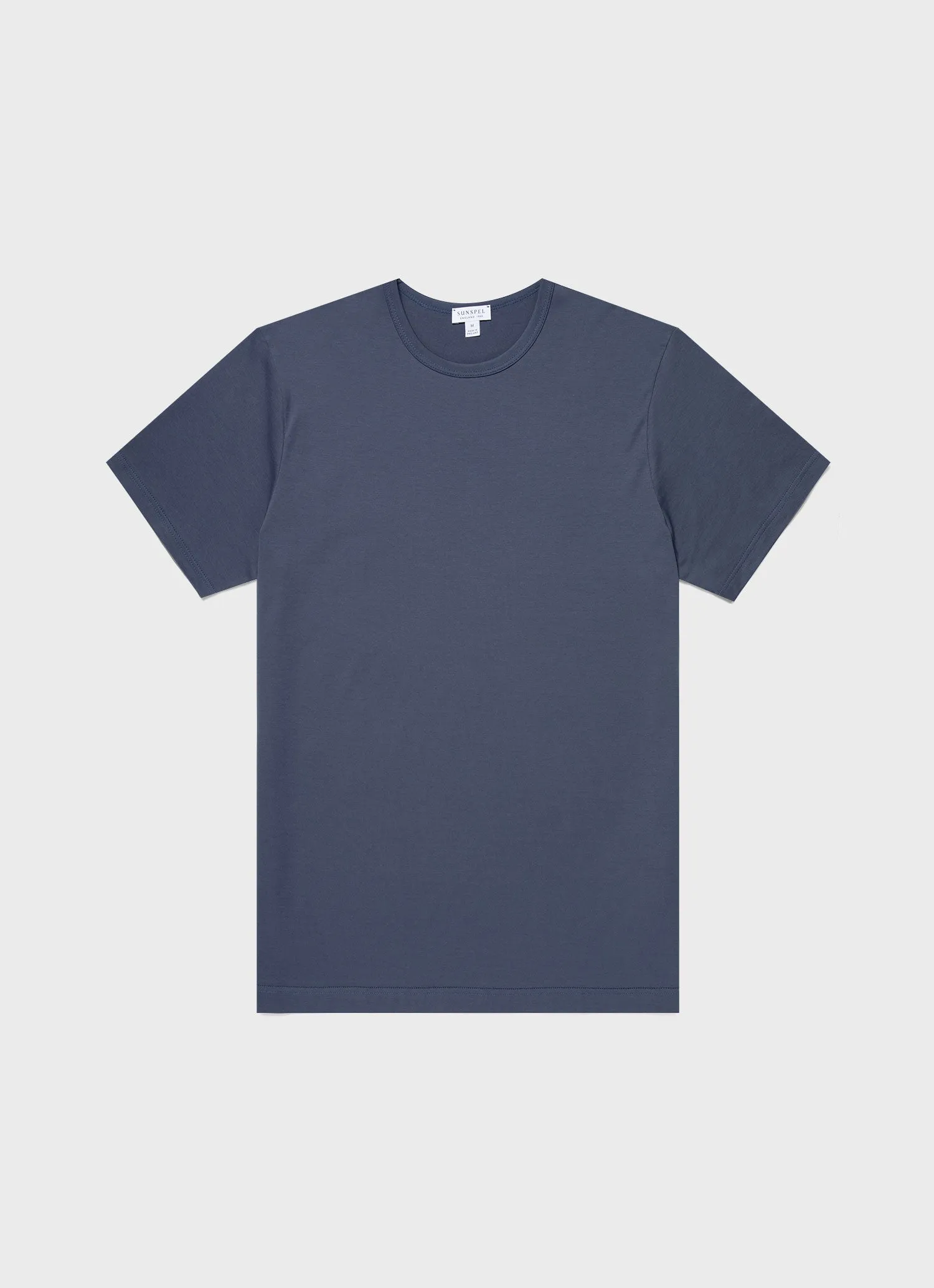 Men's Classic T-shirt in Slate Blue sold by Sunspel