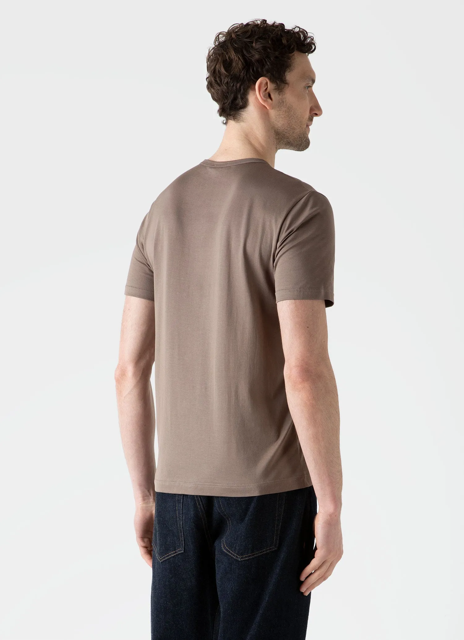 Men's Classic T-shirt in Cedar sold by Sunspel product image thumbnail 5