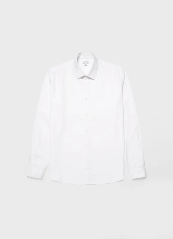 Men's Oxford Shirt in White sold by Sunspel
