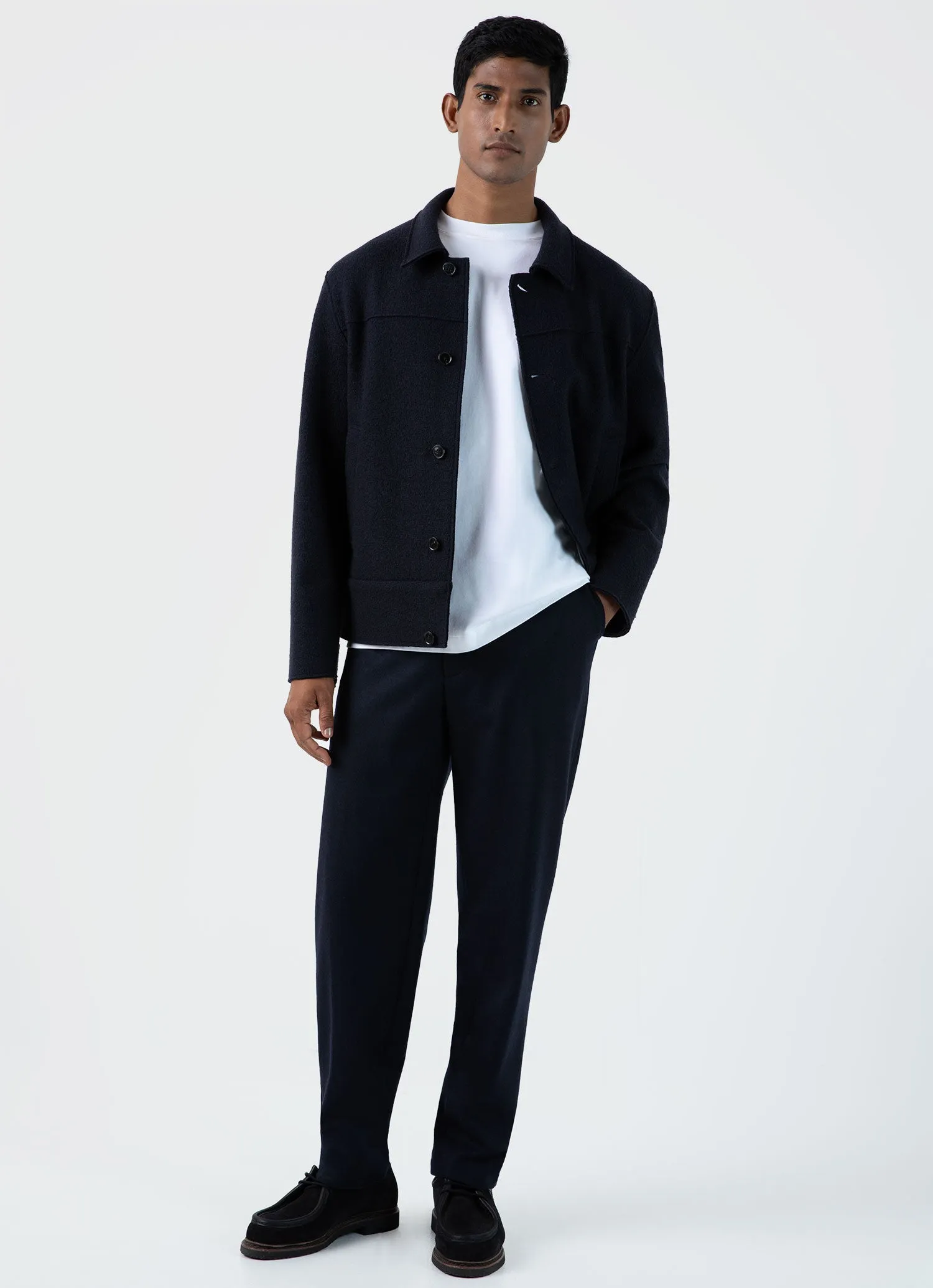 Men's Sunspel x Casely-Hayford Jacket in Navy sold by Sunspel product image thumbnail 3