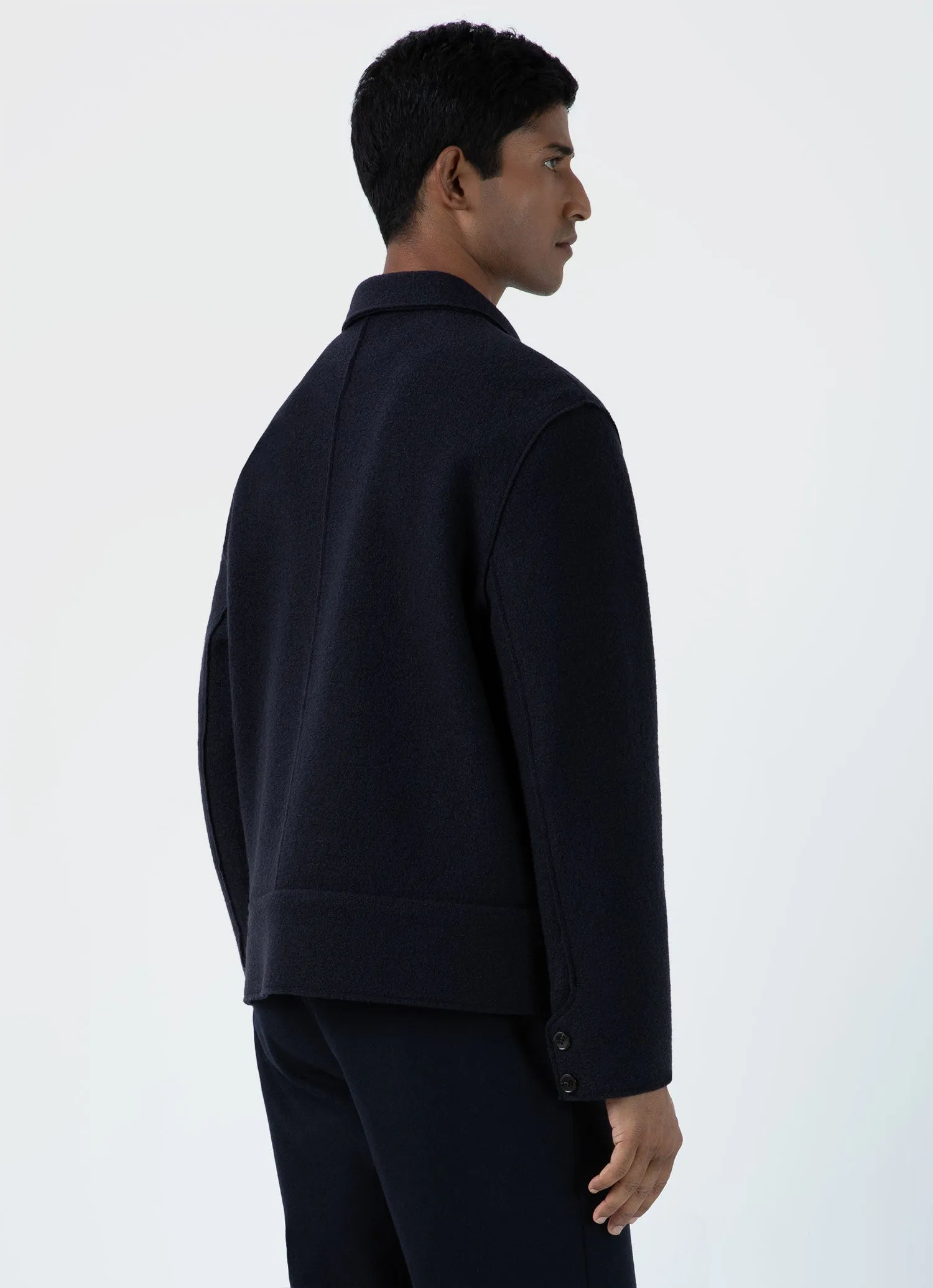 Men's Sunspel x Casely-Hayford Jacket in Navy sold by Sunspel product image thumbnail 4