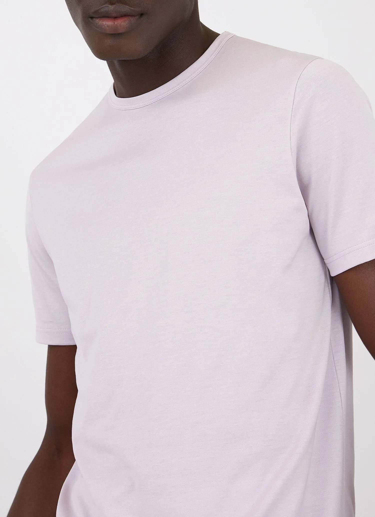 Men's Classic T-shirt in Lilac sold by Sunspel product image thumbnail 5