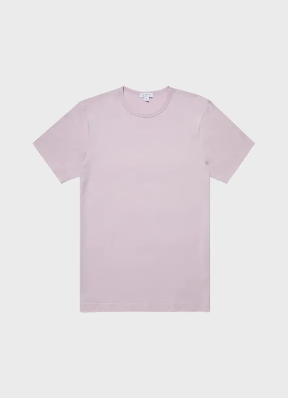 Men's Classic T-shirt in Lilac sold by Sunspel